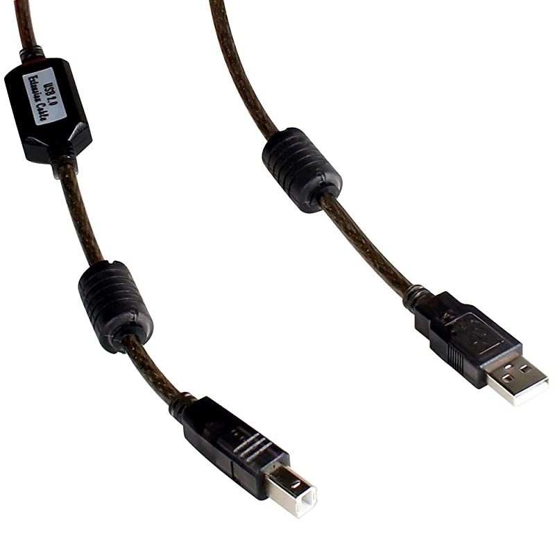 USB 2.0 - A-Male to B-Male Printer Cable - 32 Feet (10 Meters) High Speed Printer/Scanner/Repeater Cable