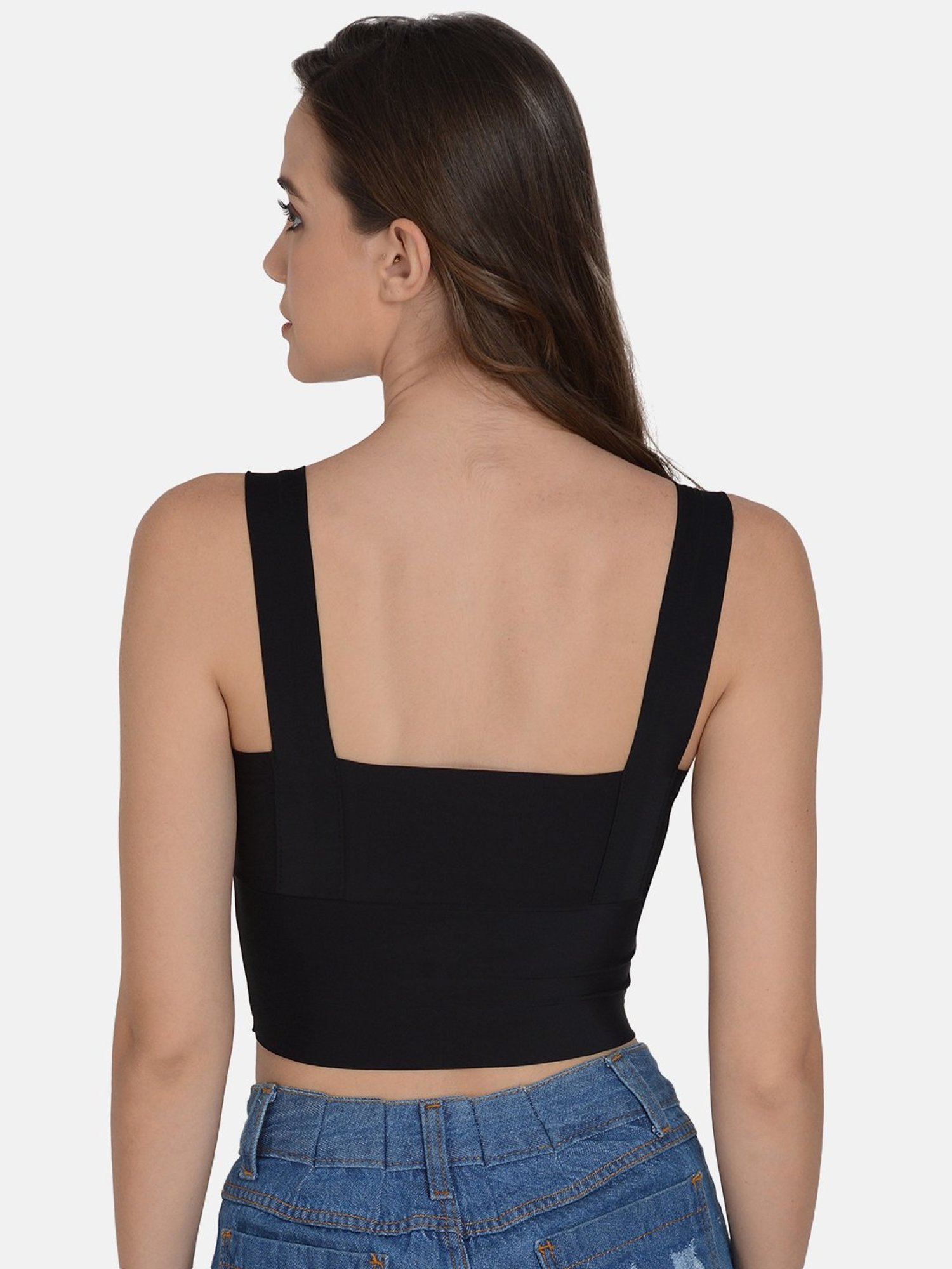 mod & shy Black Removable Padded Bralette Bra