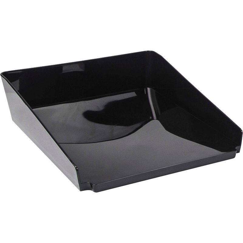 Storex 4pk Modern Gloss Letter Trays - Black
