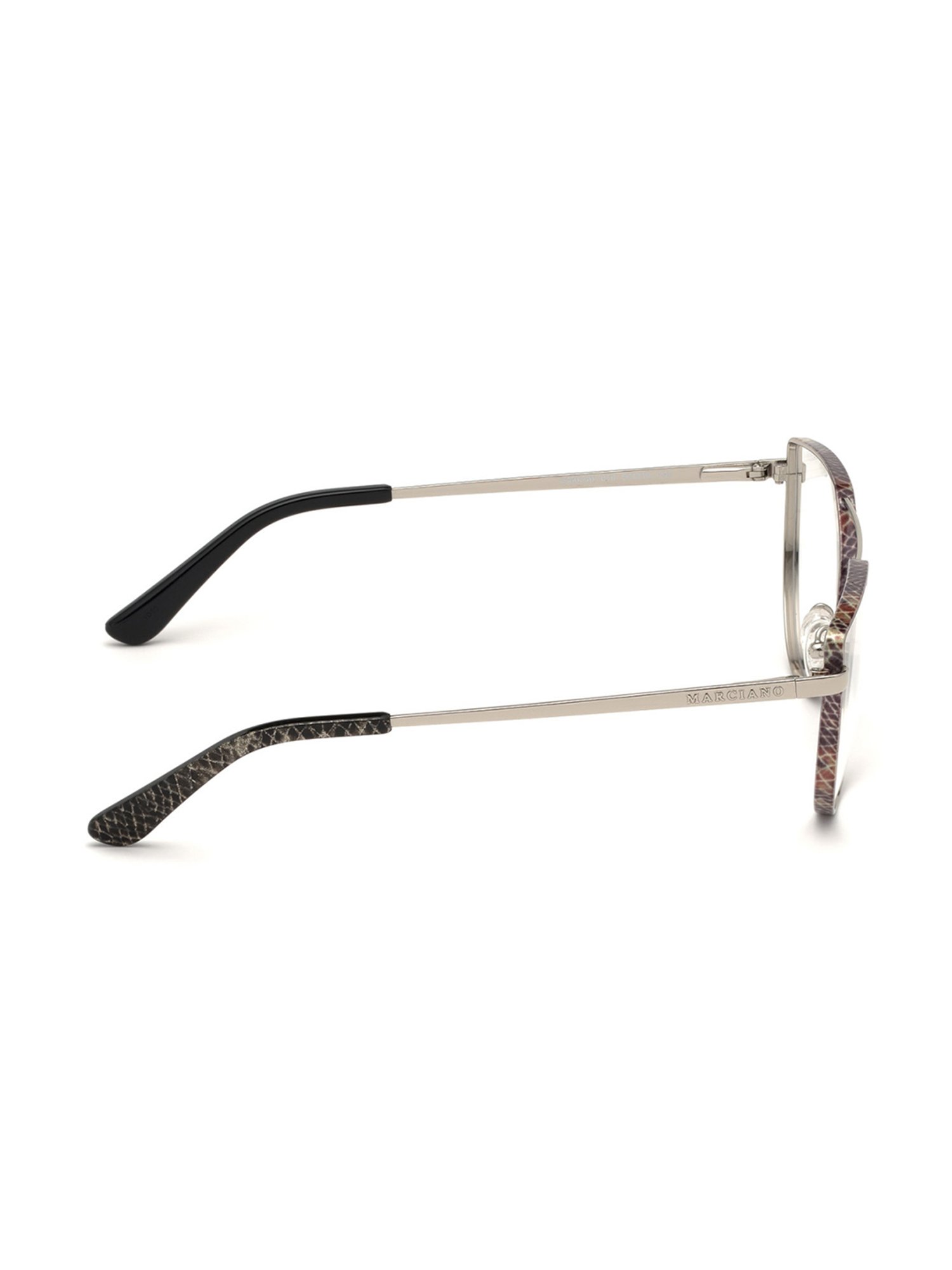 Guess Silver Beveled Eye Frames for Women