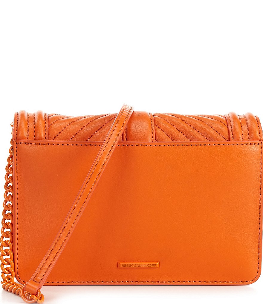 REBECCA MINKOFF Chevron Quilted Small Turn Lock Love Crossbody Bag