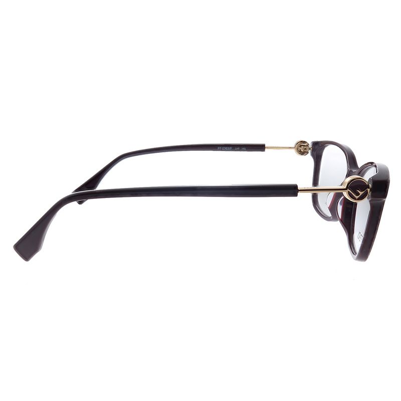 Fendi F is Fendi FF 0363/F LHF Womens Rectangle Eyeglasses Opal Burgundy 53mm