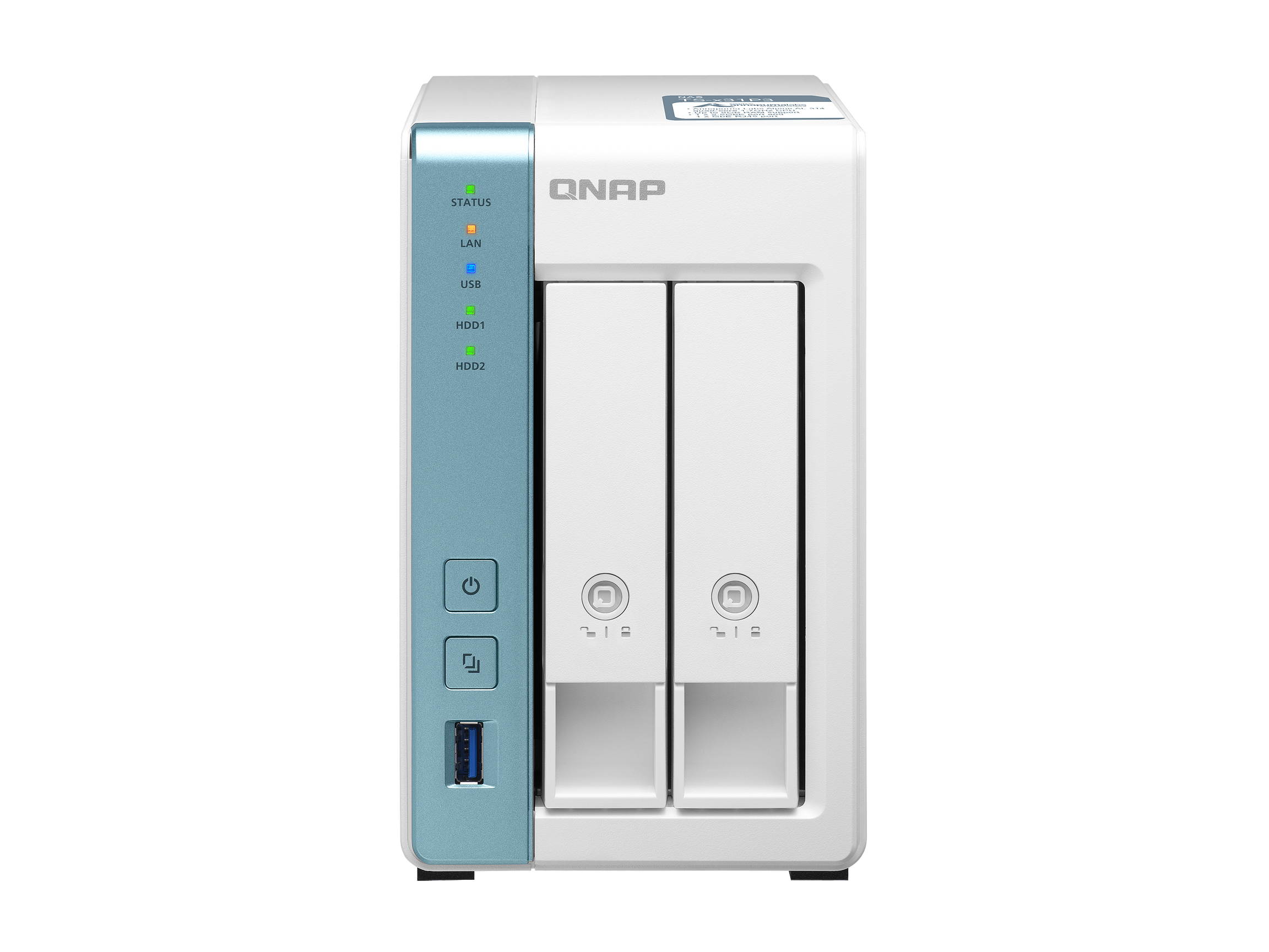QNAP TS-231P3-4G 2 Bay Home & Office NAS with one 2.5GbE Port