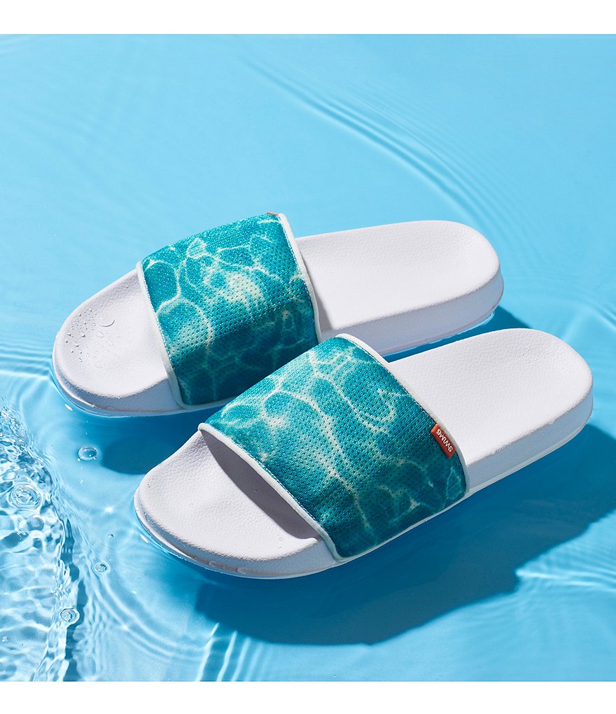 SWIMS Men's Lounge Washable Water Printed Pool Slides