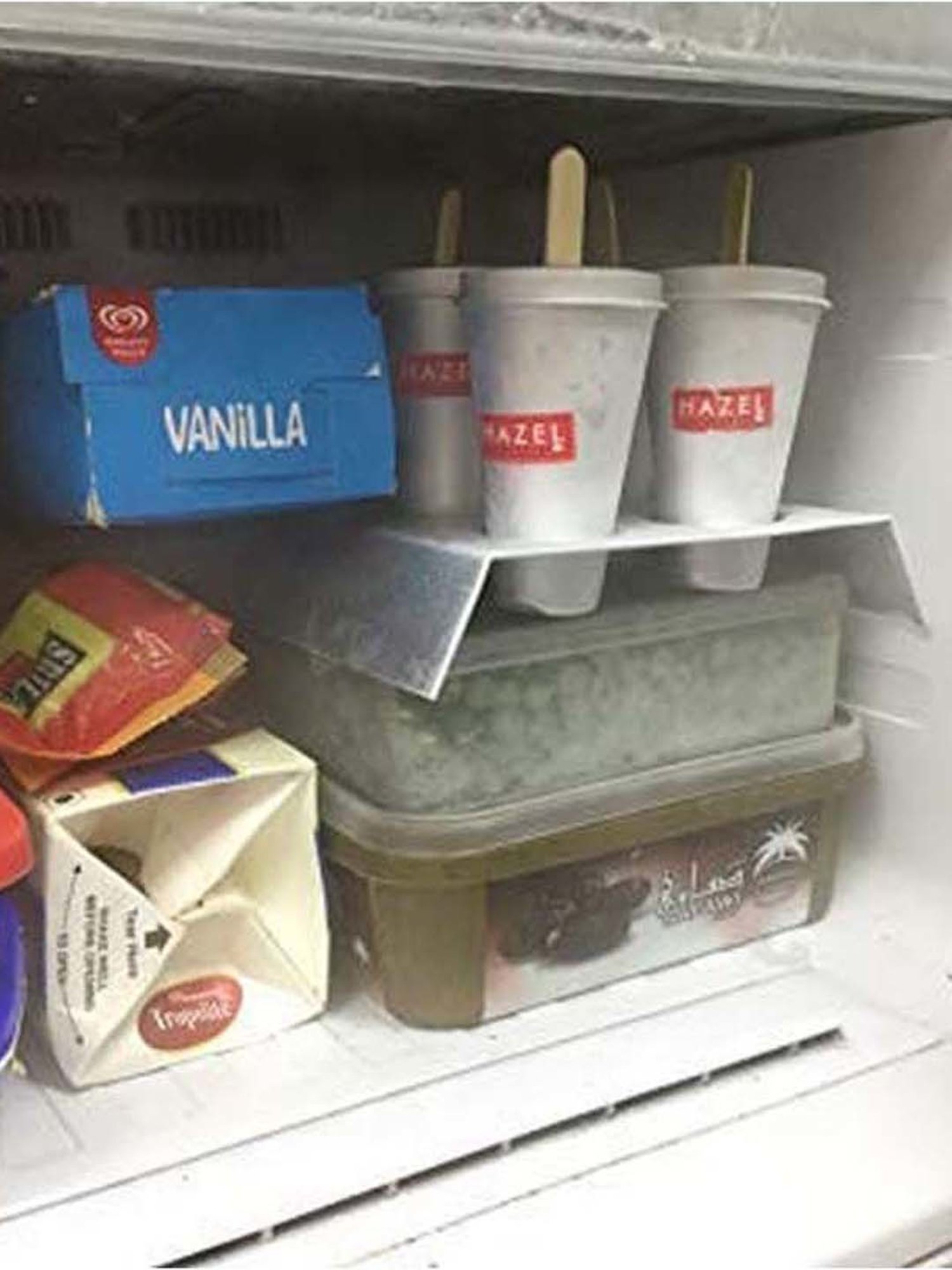 HAZEL Silver Aluminium Cylindrical Kulfi Ice Cream Mould With Stand - Set of 4