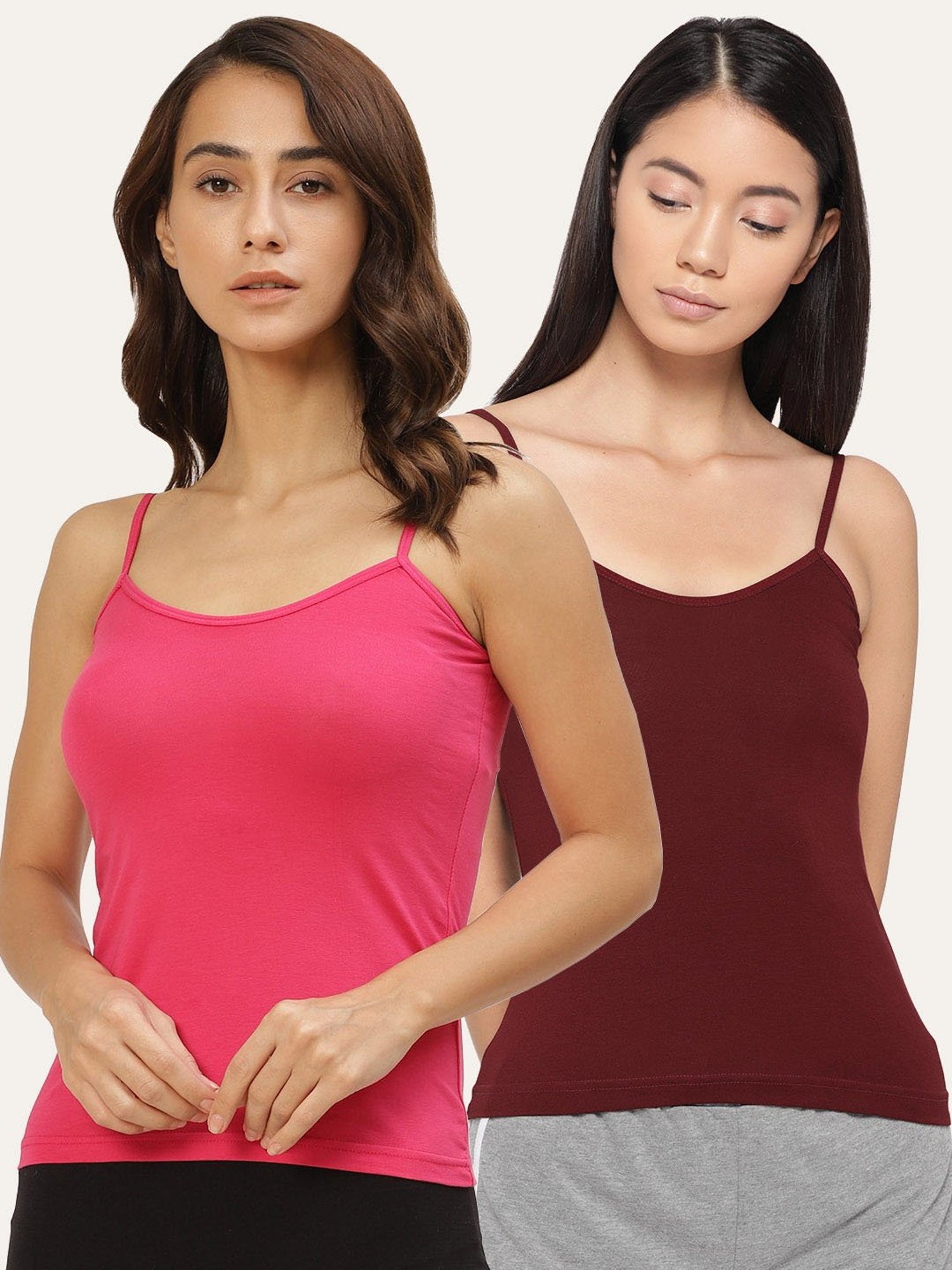 Lady Lyka Multicolor Camisole (Pack of 2)