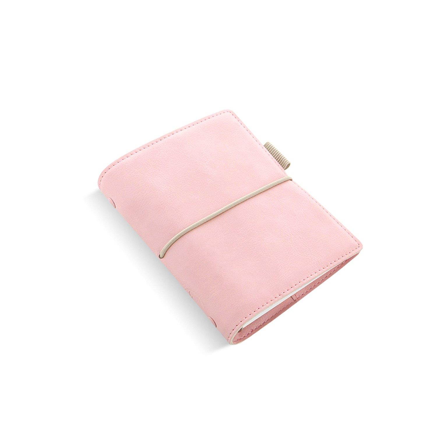 Filofax Domino Soft Organizer, Pocket, New 2017 Collection (Pastel Pink)