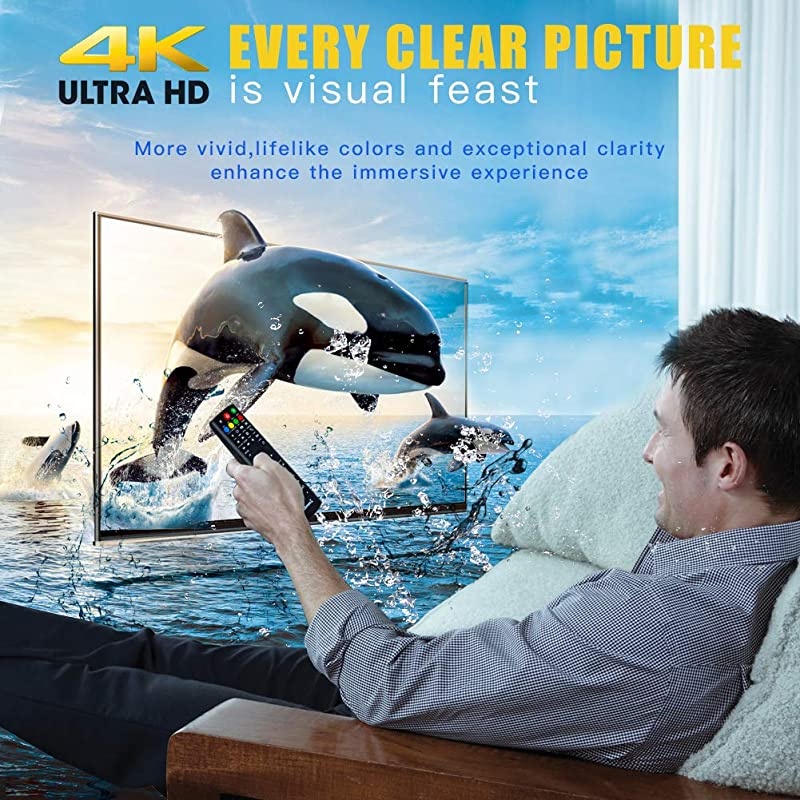 HDTV Antenna, 120 Miles Range Antenna for HDTV with Amplifier Signal Booster, Support 4K 1080P HDTV Channels, 16FT Coaxial Cable for TV Indoor