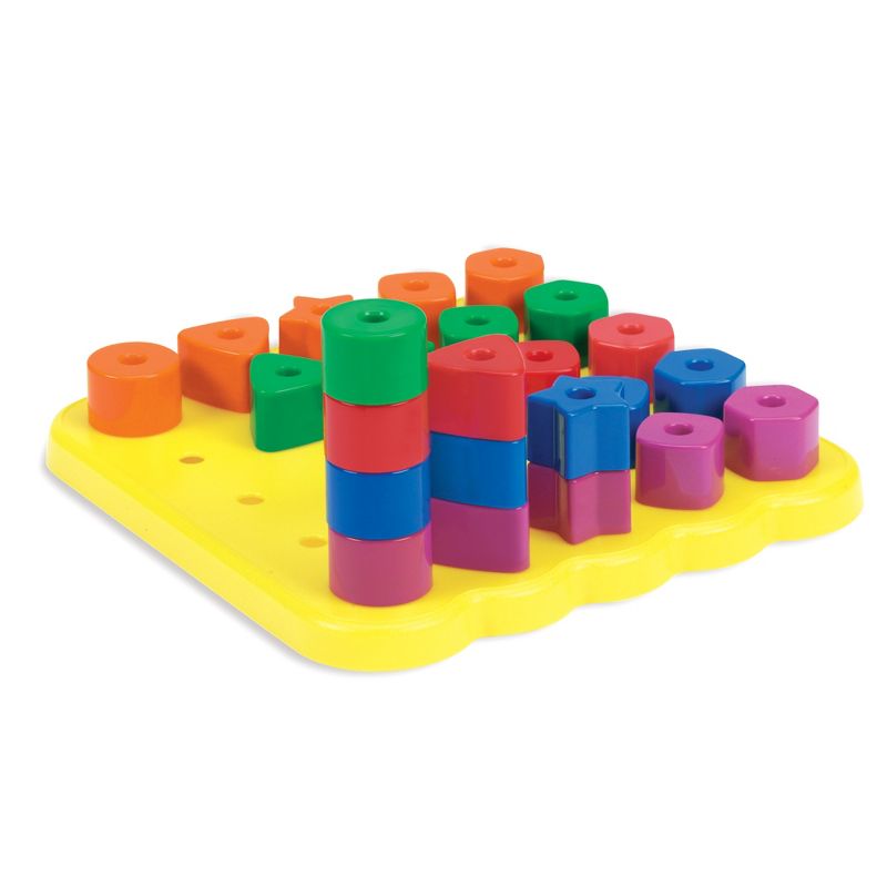 Learning Resources Stacking Shapes Pegboard, Fine Motor Toy