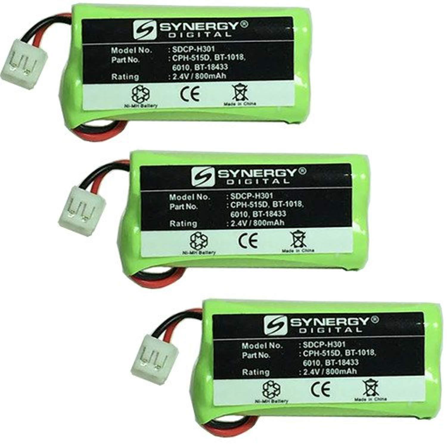 vtech ls6245 cordless phone combo-pack includes: 3 x sdcp-h301 batteries