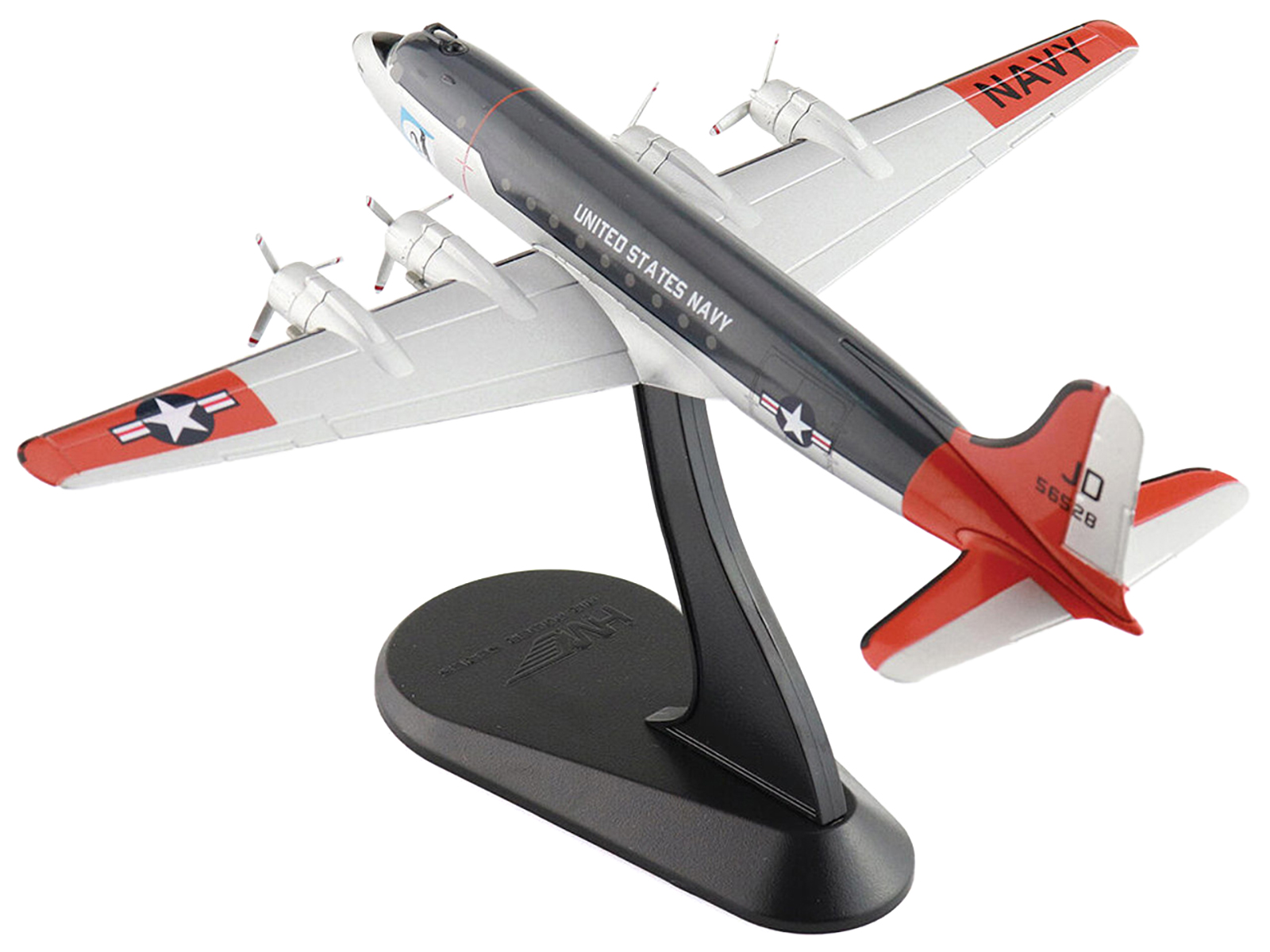 Douglas C-47 Skytrain Transport Aircraft "Night Fright 79th Troop Carrier Squadron 436th Troop Carrier Group D-Day" (1944) United States Army Air Forces 1/100 Diecast Model