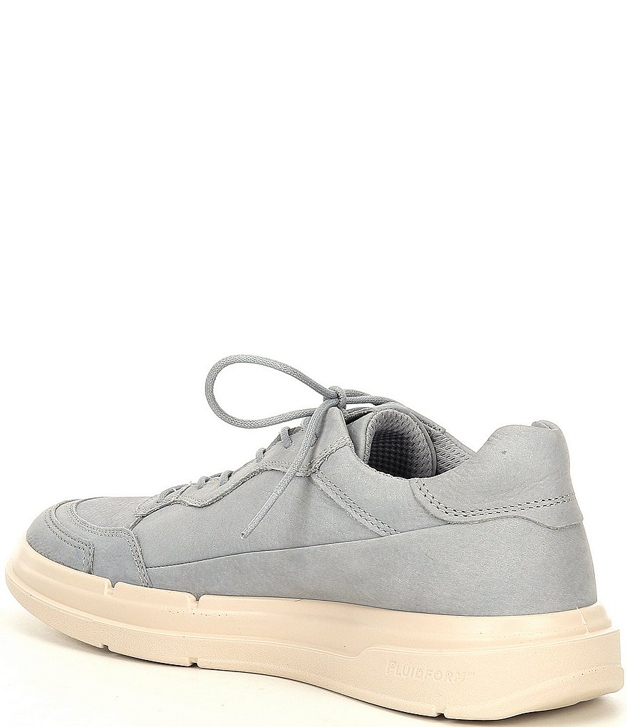 ECCO Soft X Leather Suede Lace-Up Sneakers