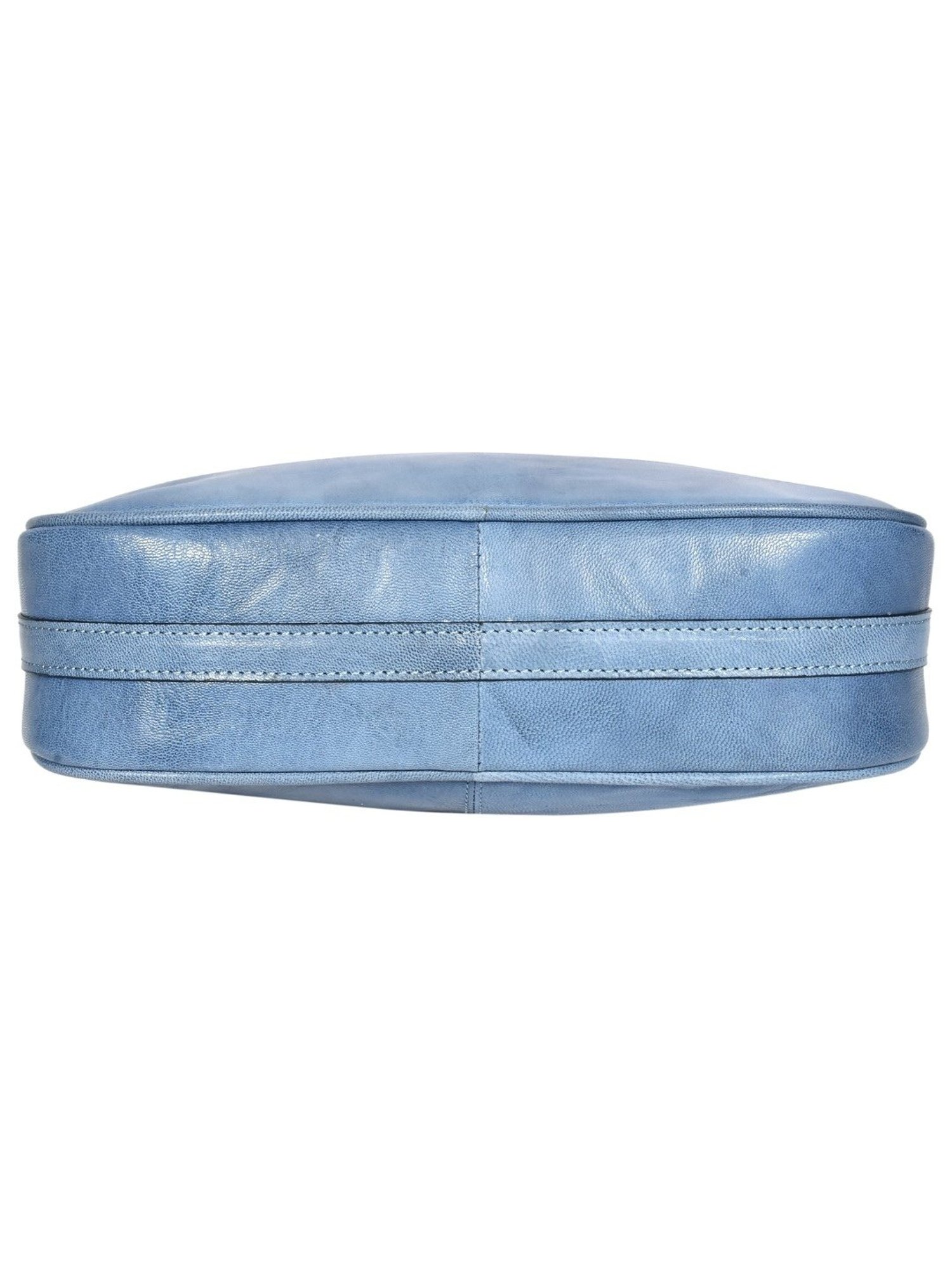 SASSORA ALOHI Blue Leather Small Handbag