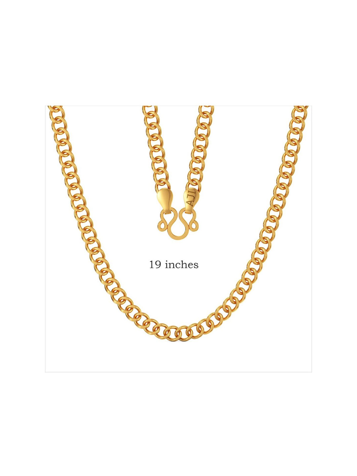 Joyalukkas 22k Men's Gold Curb Chain