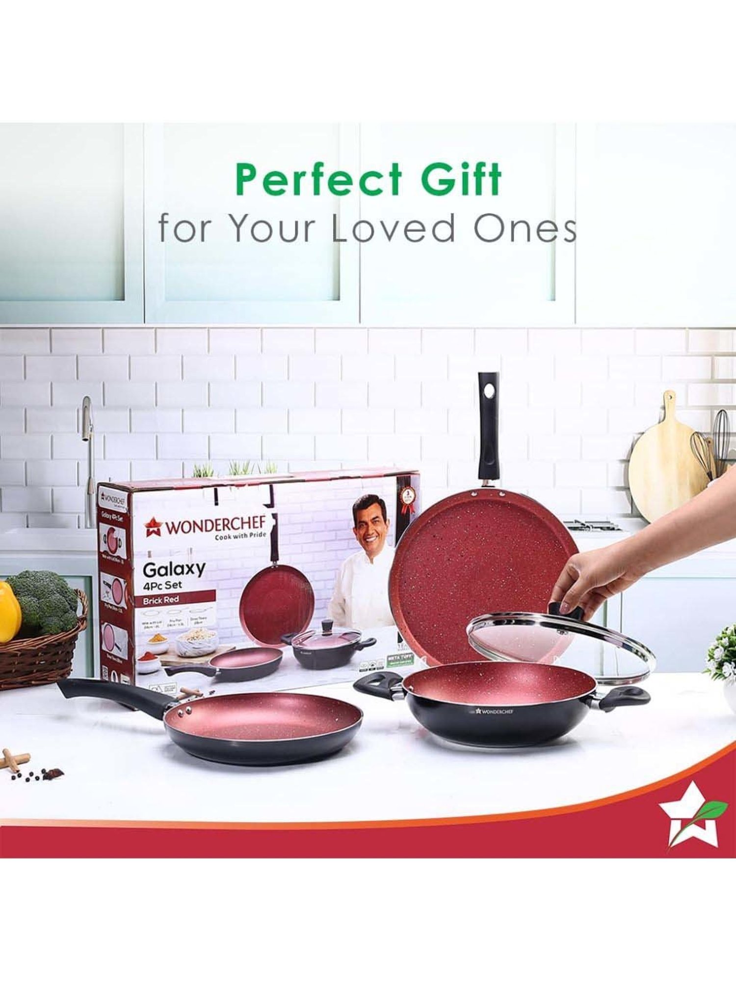 Wonderchef Galaxy 4 Pcs Cookware Set