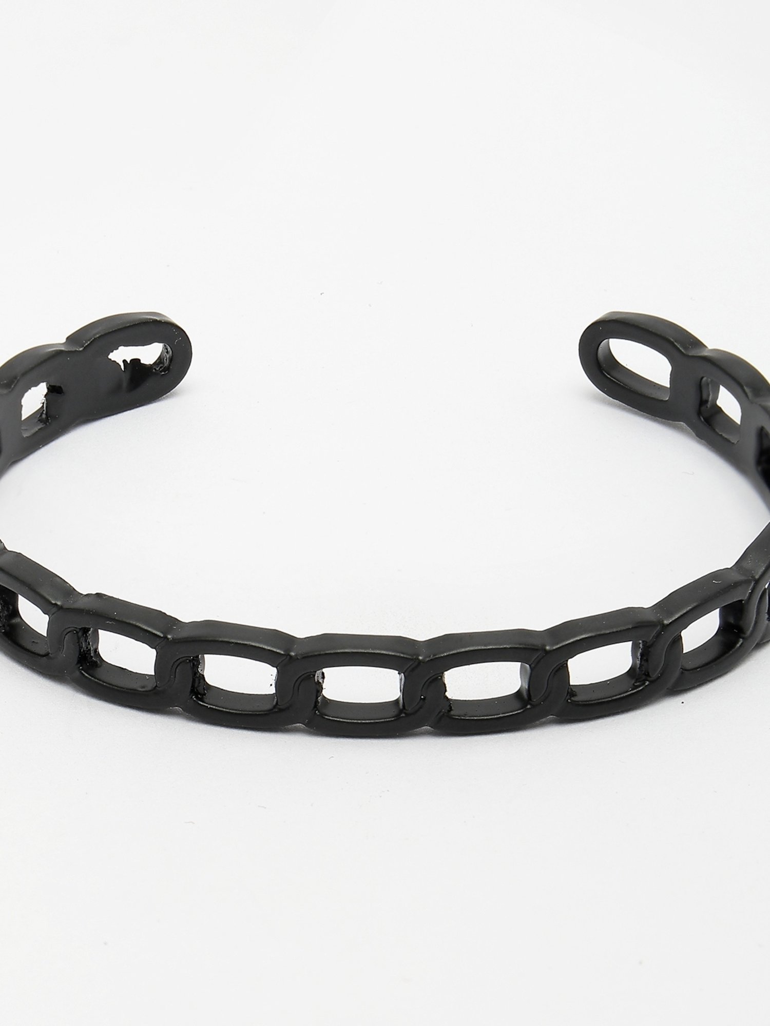 NVR Men Set of 2 Gold & Black Rhodium-Plated Metal Cuff Bracelet