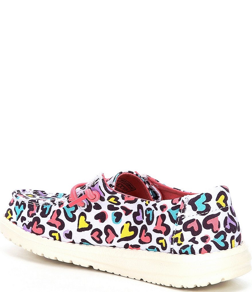 Hey Dude Girls' Wendy Multi Leopard Washable Slip-Ons (Youth)
