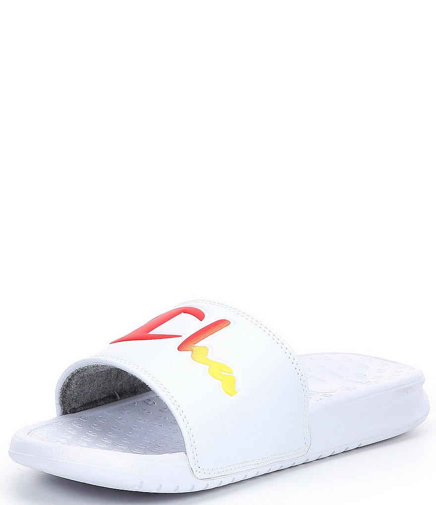 Champion Women's Split Script Rainbow Super Slides
