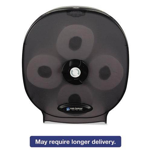 San Jamar 4-Station Carousel Tissue Dispenser 4Roll 14 7/8x6 1/8x13 1/8 Black