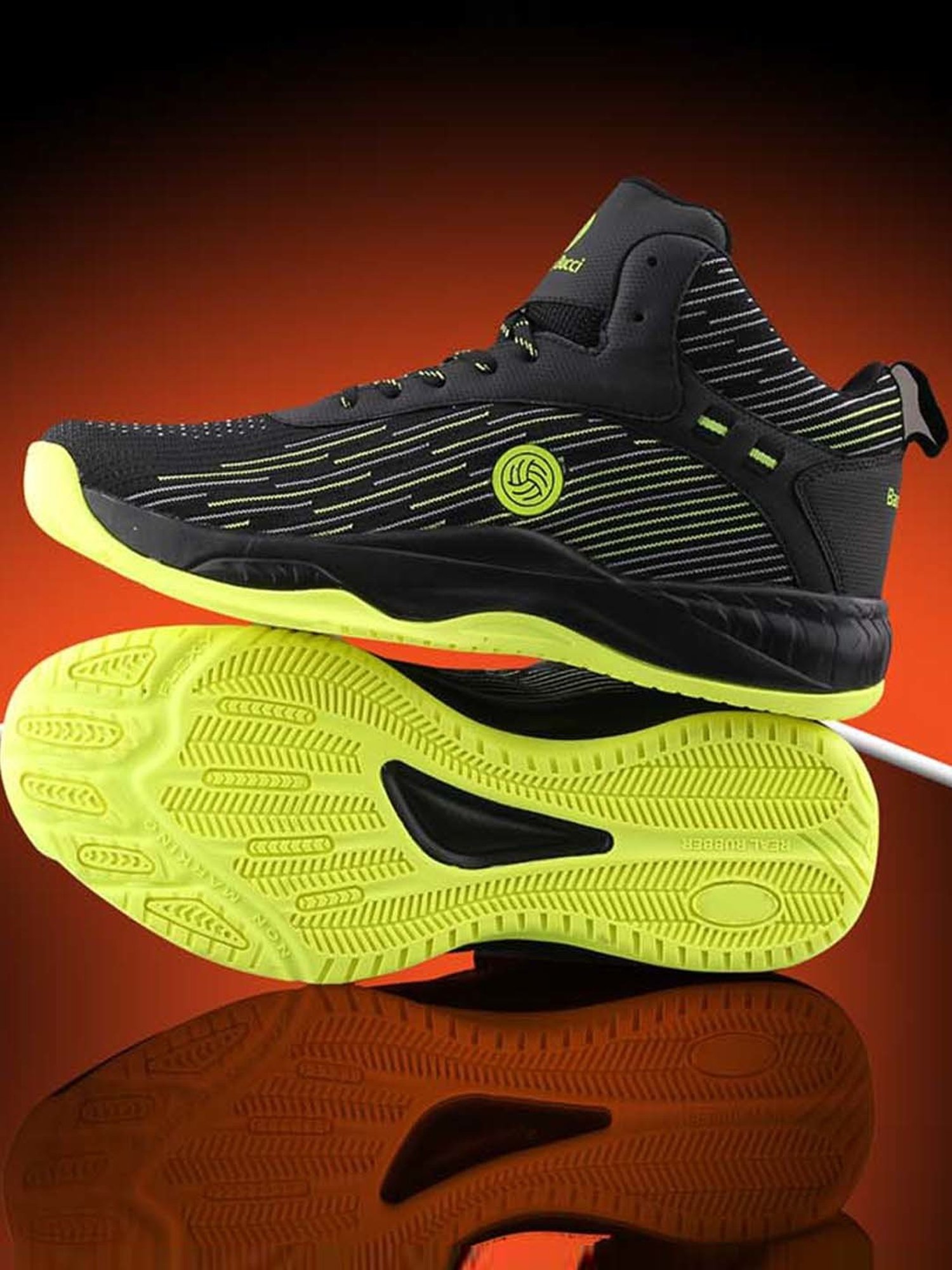 Bacca Bucci Men's WEAVE X Black Basketball Shoes