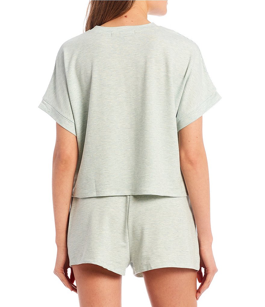 Honey & Sparkle Stripe Short Sleeve Knit Tee