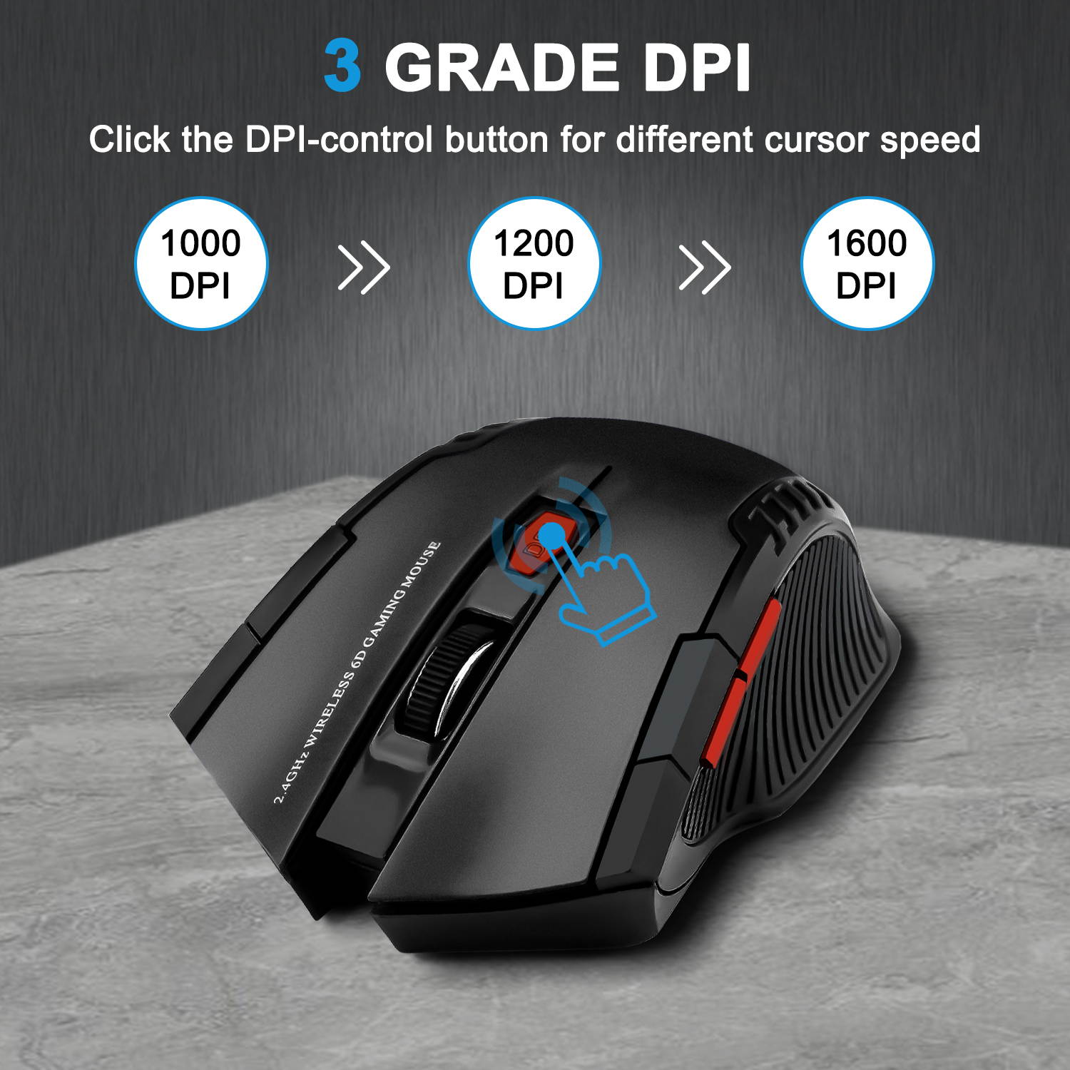 Donwell Optical Wireless Mouse with USB Receiver/Connector High Precision , Silent Mouse Office Gaming Mouse For Macbook Air/Pro, Dell/HP/ Lenovo/ASUS/Acer/Sony laptop, PC Computers