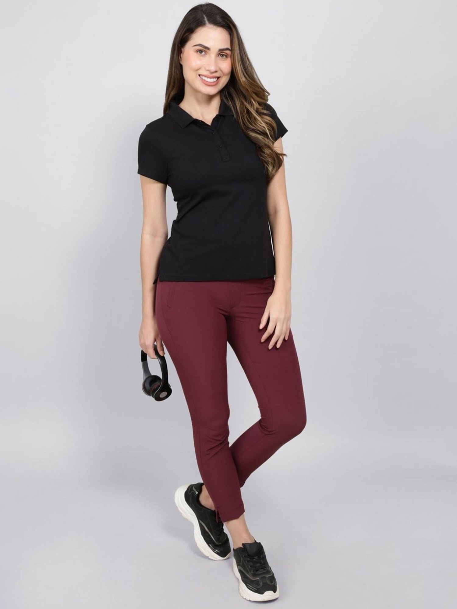 Jockey Coal Black Cotton T-Shirt