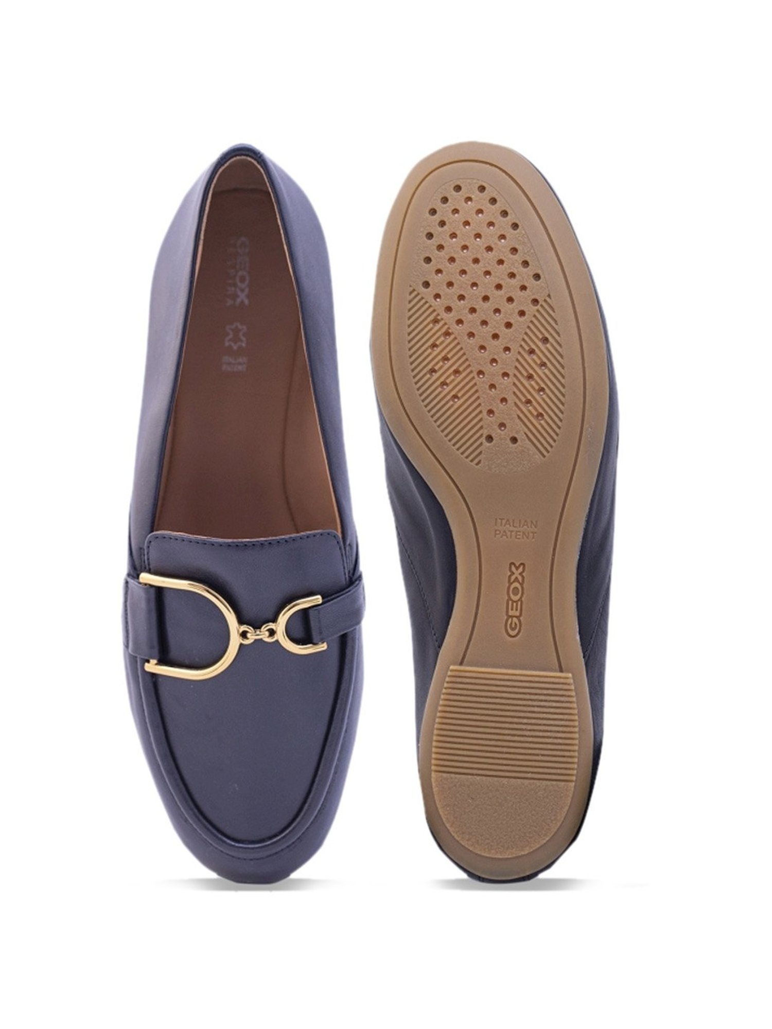 Geox Women's D Palmaria Black Loafers