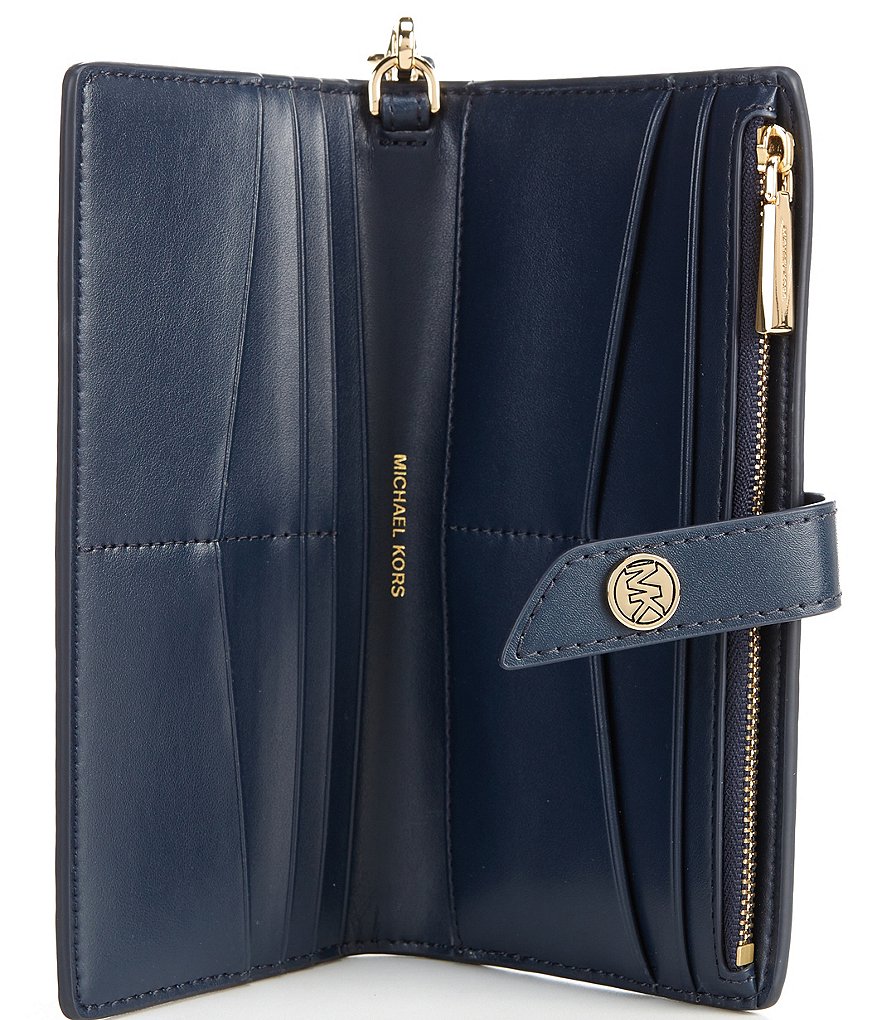 Michael Kors Zebra Signature Jet Set Double Zip Wristlet