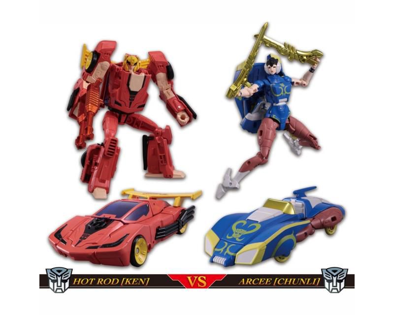 Ken vs Chun-Li | Transformers Street Fighter 2 Action figures