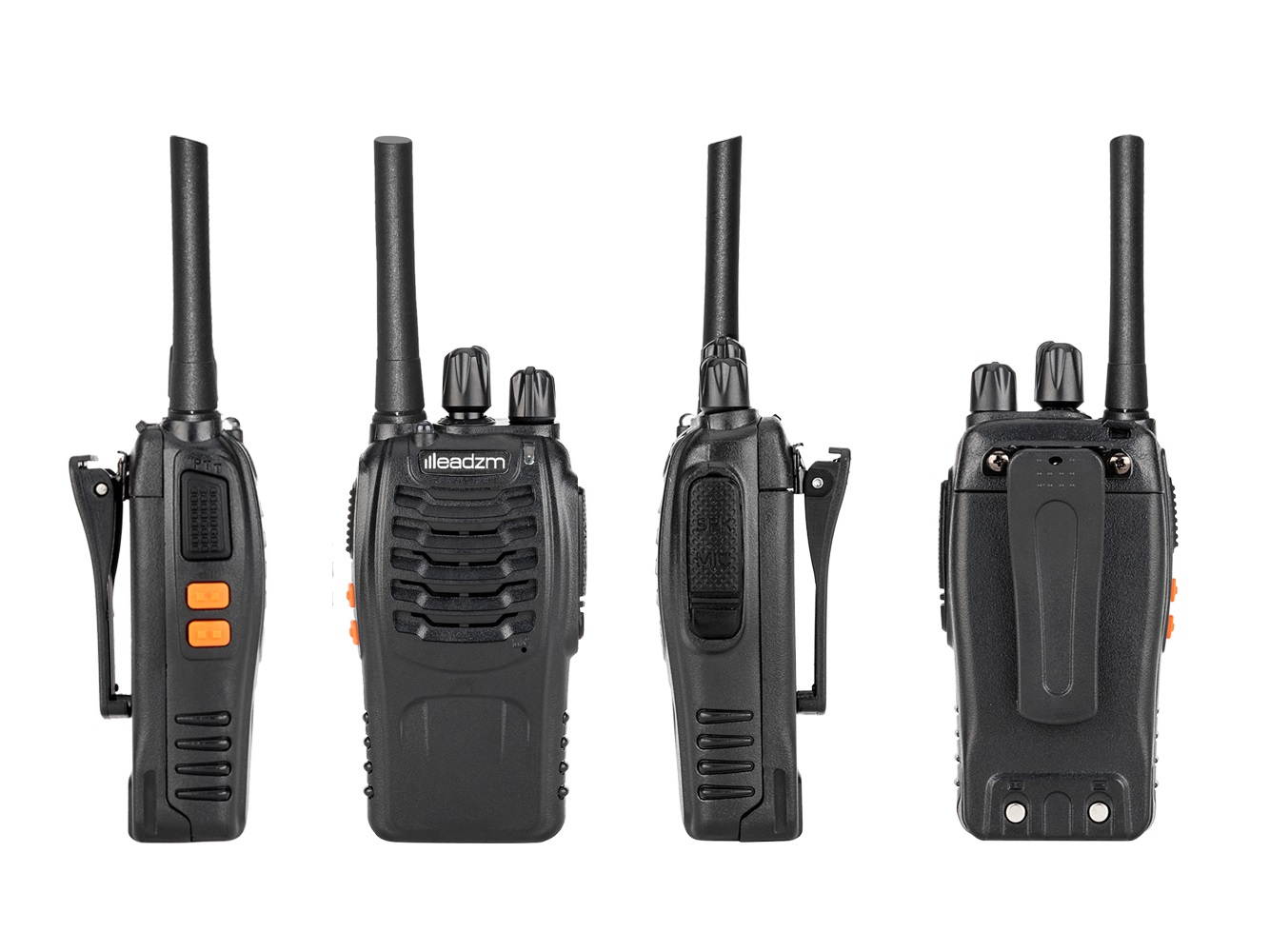 2 Leadzm LE-88A FRS 462-467MHz 16CH Two way Radio Walkie Talkie US Plug