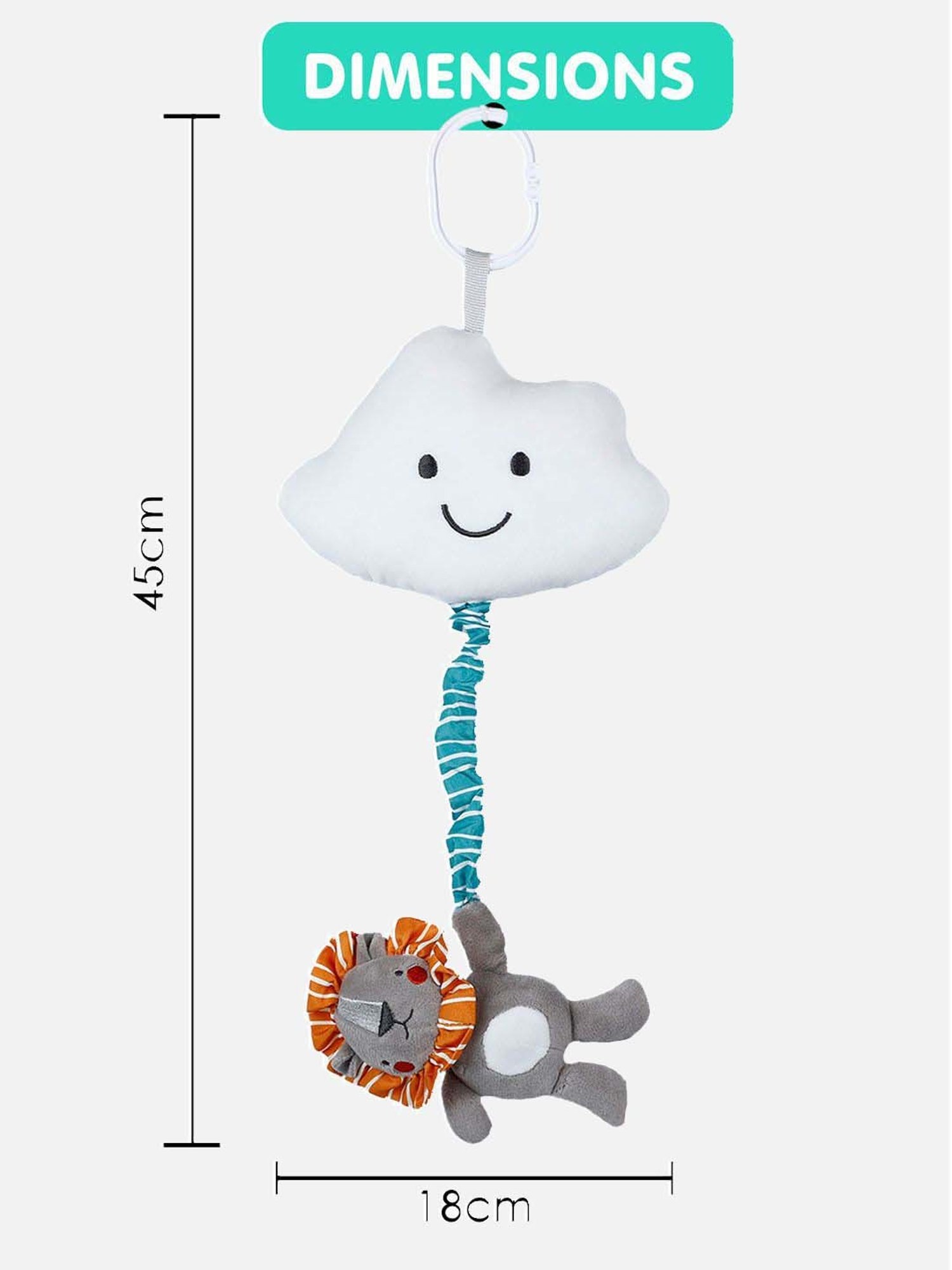 Baby Moo Kids Grey Pulling Toy