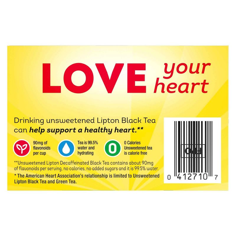 Lipton Decaffeinated Black Tea Bags - 50ct