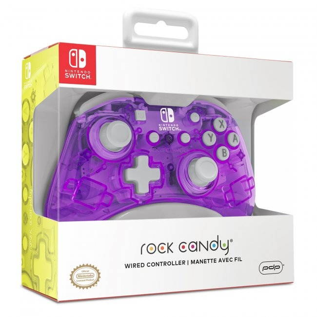 PDP 500-181-NA-PR Rock Candy Wired Controller For Nintendo Switch - Cosmoberry