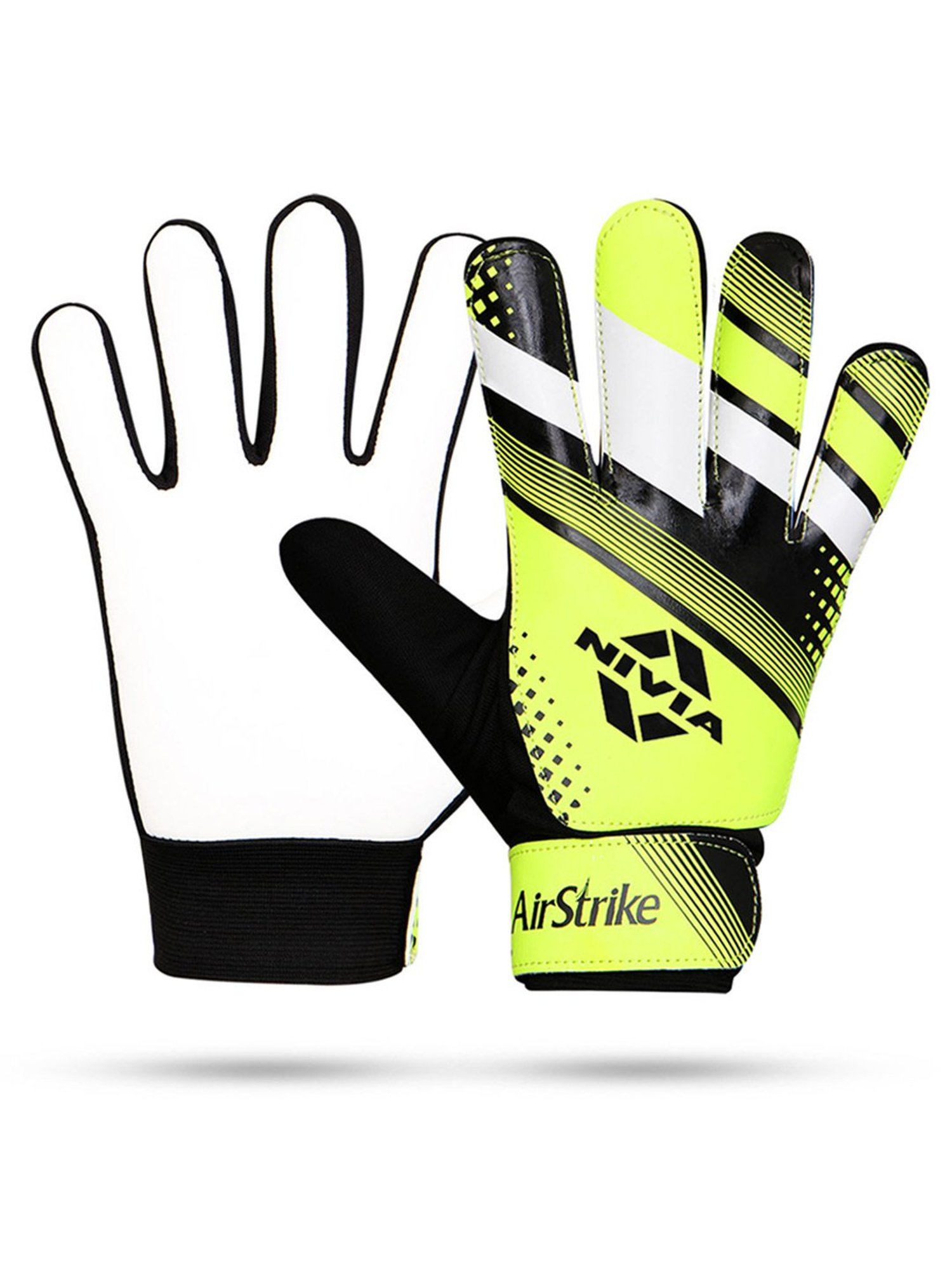 Nivia Air Strike Goalkeeper Gloves (Green) Size - L