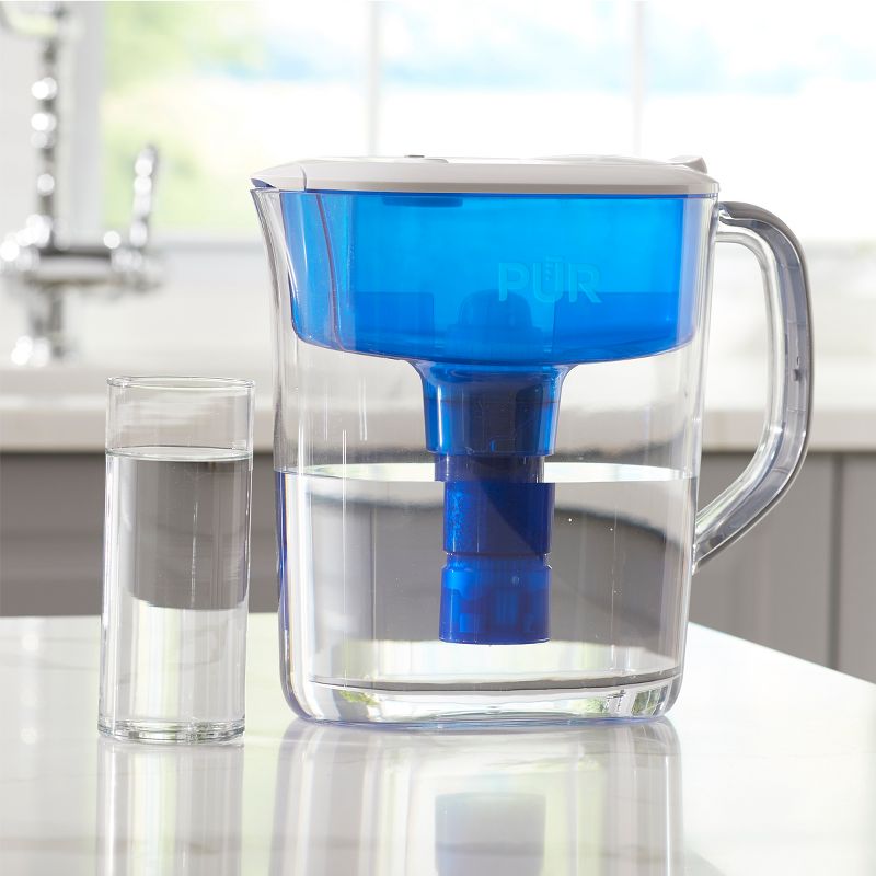 ZeroWater 8 Cup Round Water Pitcher + Free Water Quality Meter