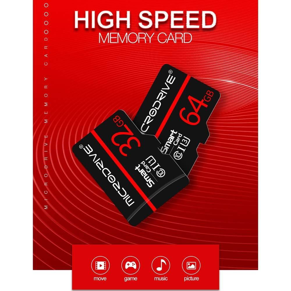 Microsd Memory Cards, 4GB 8GB 16GB 32GB 64GB 128GB SD/TF U3 High Speed Memory Flash Card, for Camera Memory Card - Blue