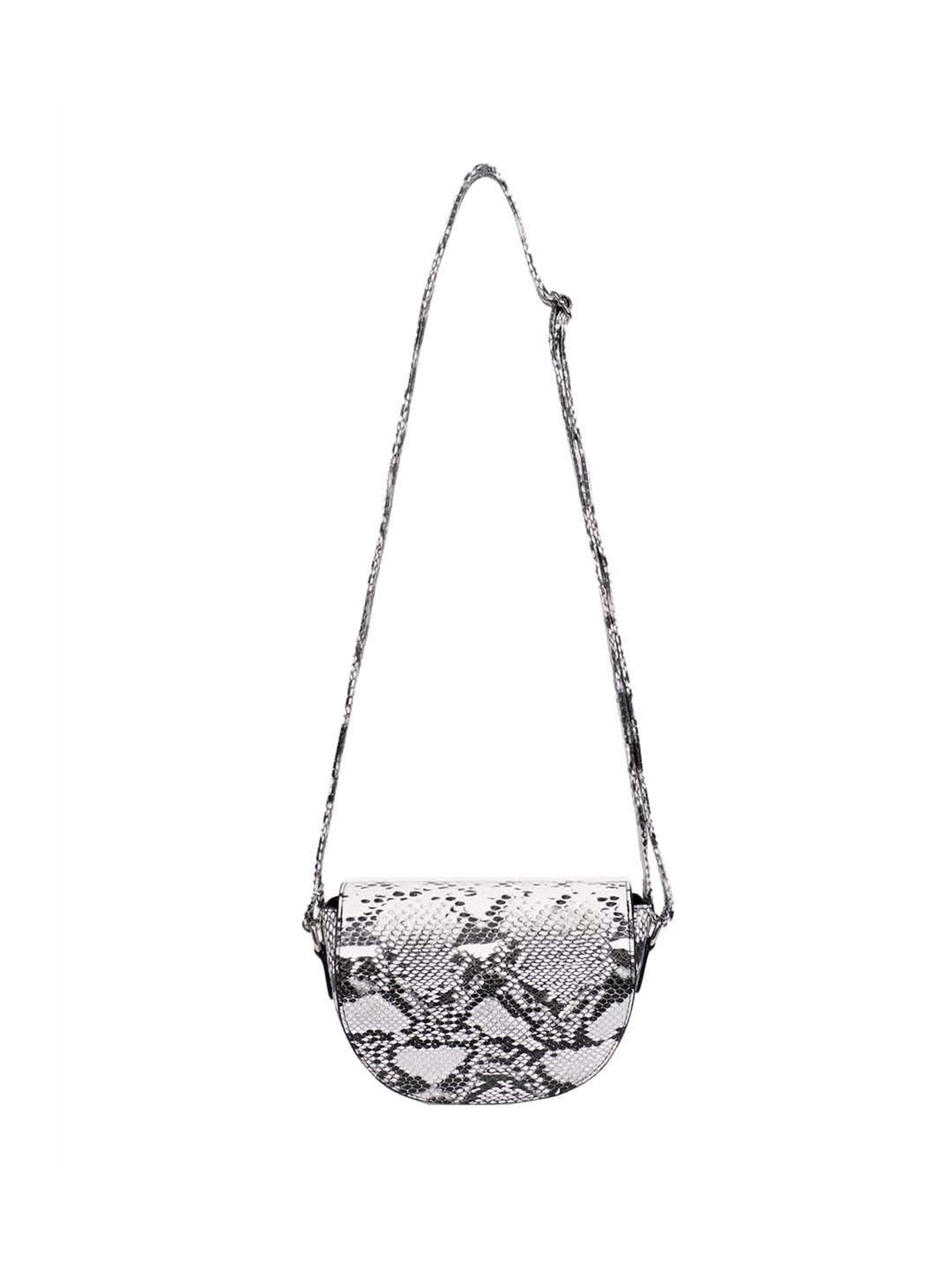BELWABA White Textured Small Sling Handbag