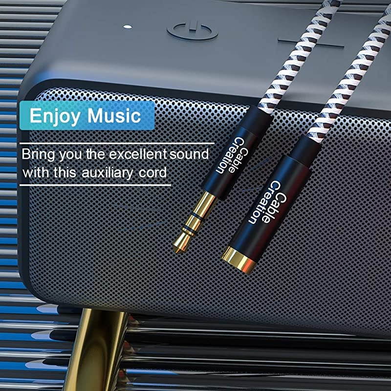 35mm Audio Extension Cable  35mm Male to Female Stereo Audio Cable with Gold Plated Connector 15Feet