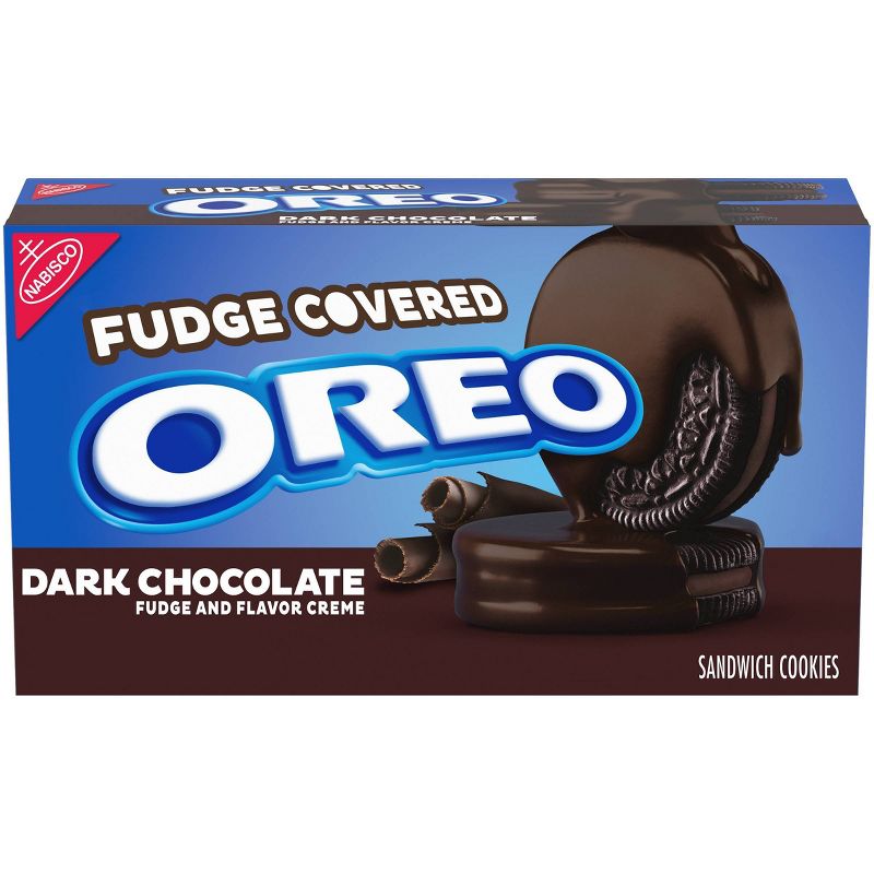 Oreo Dark Chocolate Fudge and Flavor Creme Chocolate Sandwich Cookies - 9.9oz