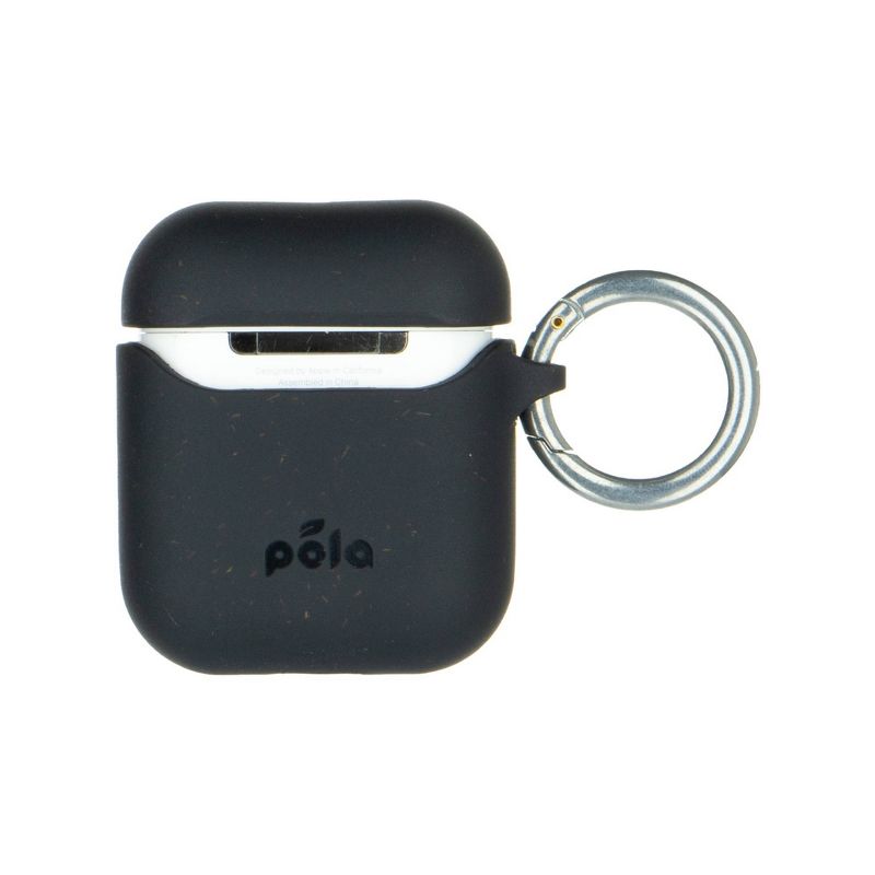 Pela Eco-Friendly Apple AirPods Gen 1&2 Case Compatible with Wireless Charging - Black