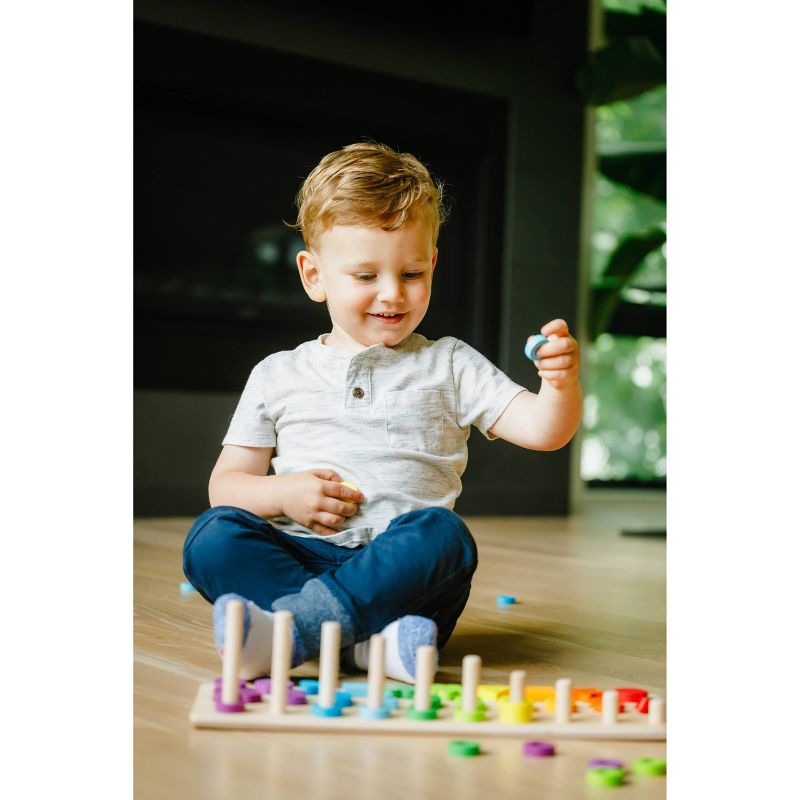 Chuckle & Roar Montessori Shapes & Numbers Learning Puzzle 76pc