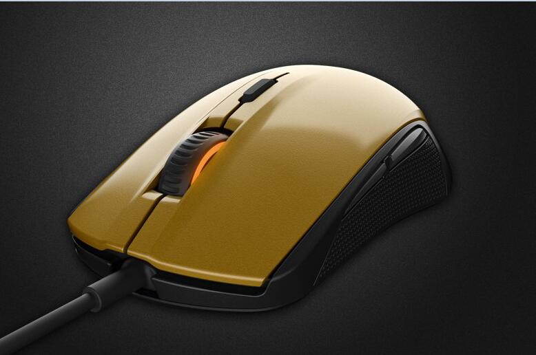 SteelSeries Rival 100 Optical Gaming Mouse - Gold