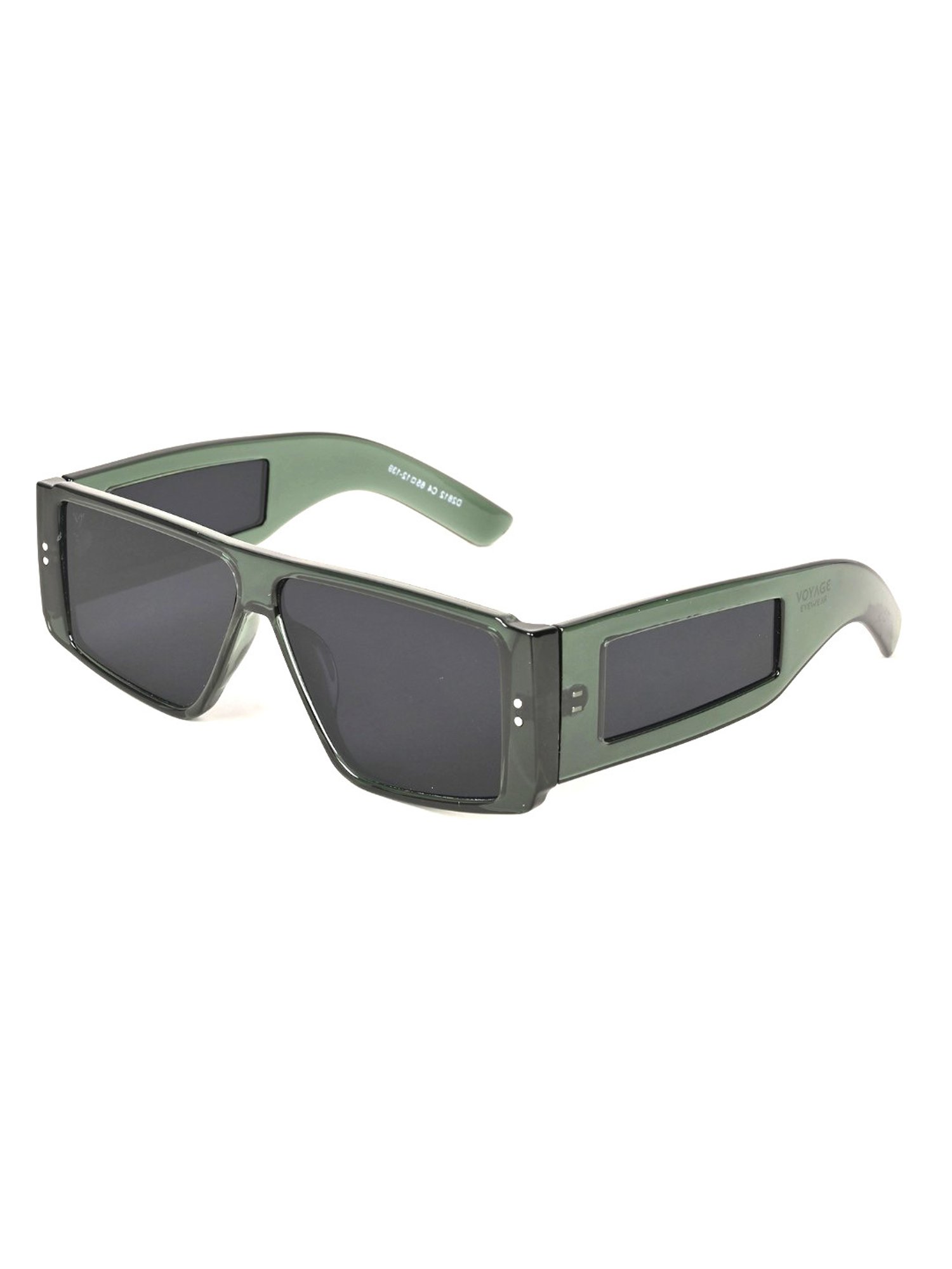 Voyage Black Wayfarer UV Protection Unisex Sunglasses