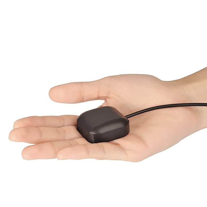 Vehicle Waterproof Active GPS Navigation Antenna with SMA Male Connector for Car Stereo Head Unit GPS Navigation System Module Truck Marine Boat GPS Tracker Locator Real Time Tracking