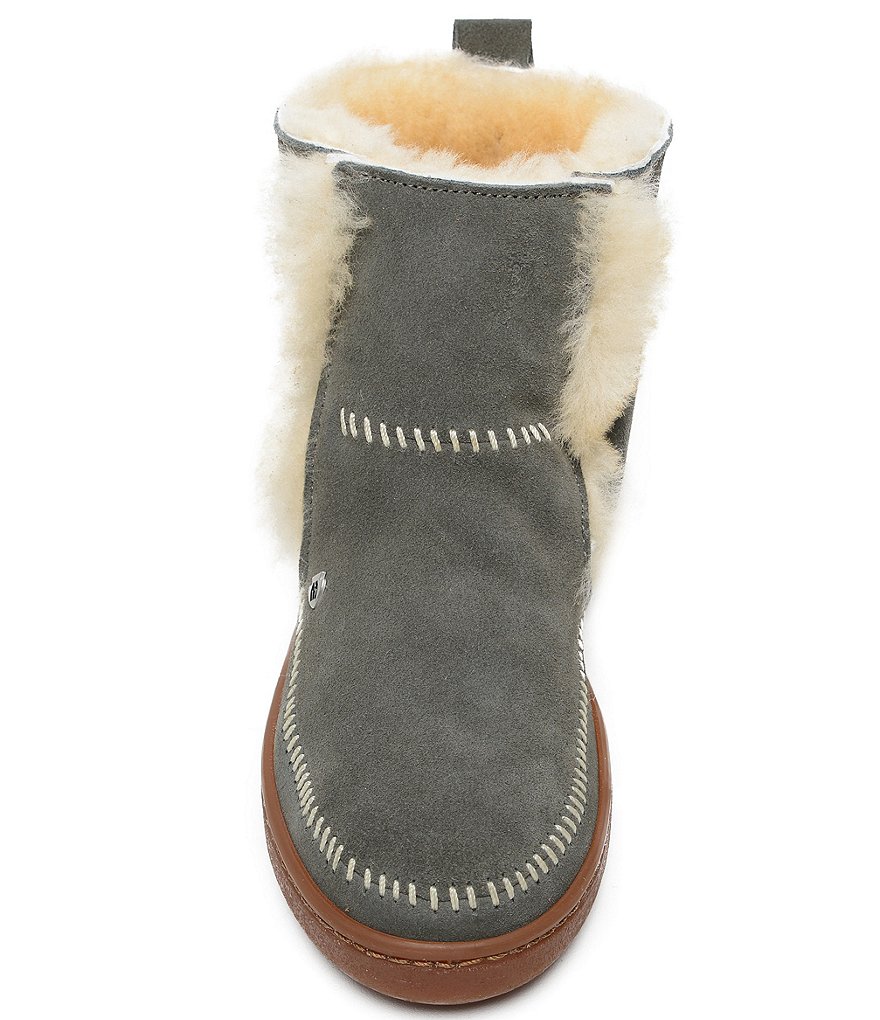 Minnetonka Jade Suede Sheepskin Booties