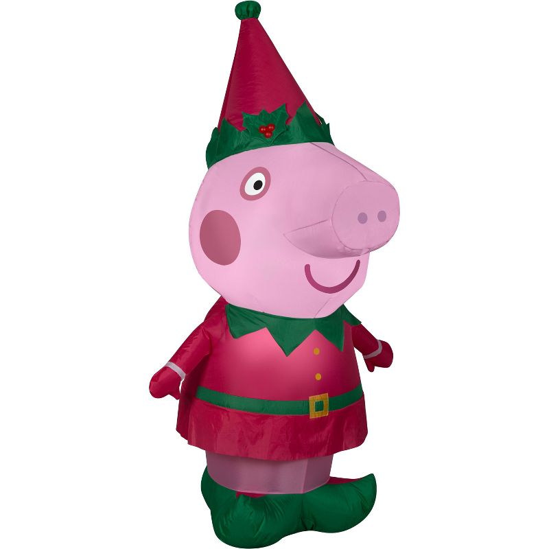 Gemmy Christmas Airblown Inflatable Peppa Pig Peppa Pig, 4 ft Tall, Multicolored