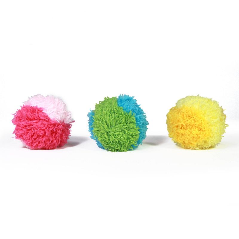 Furry Poms Cat Toy - 3pk - Boots & Barkley™