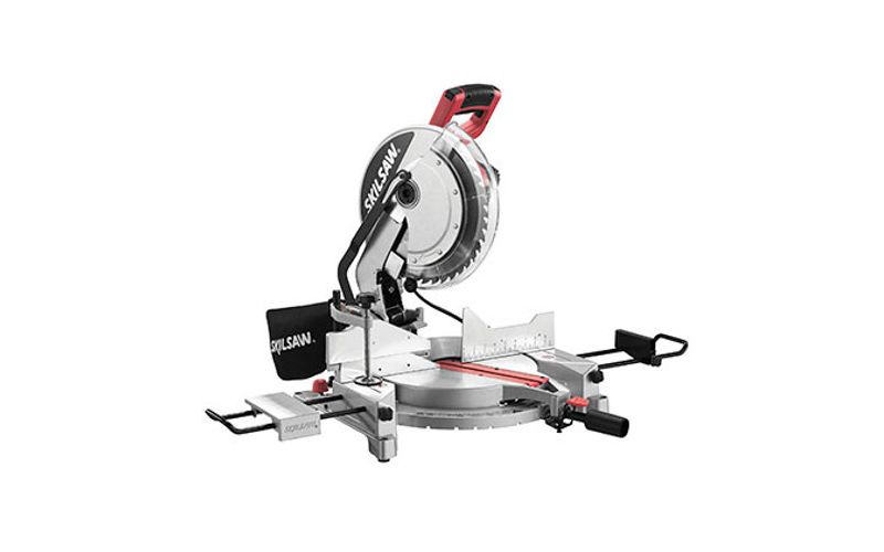 SKILSAW 3821-RT 15 Amp 12 in. Compound Miter Saw with Quick Mount System and Laser Cutline