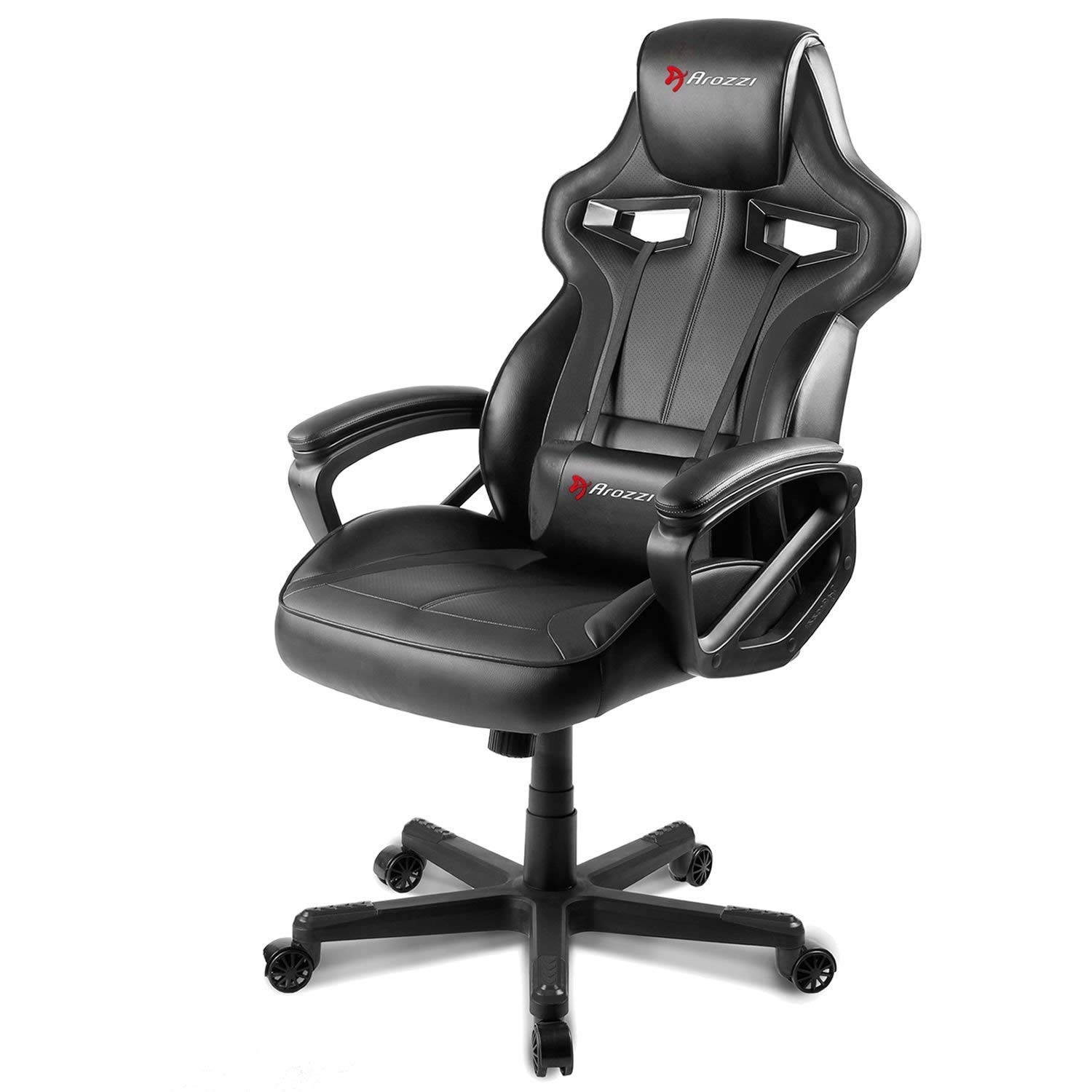 Arozzi Milano Series Enhanced Gaming Chair, Black